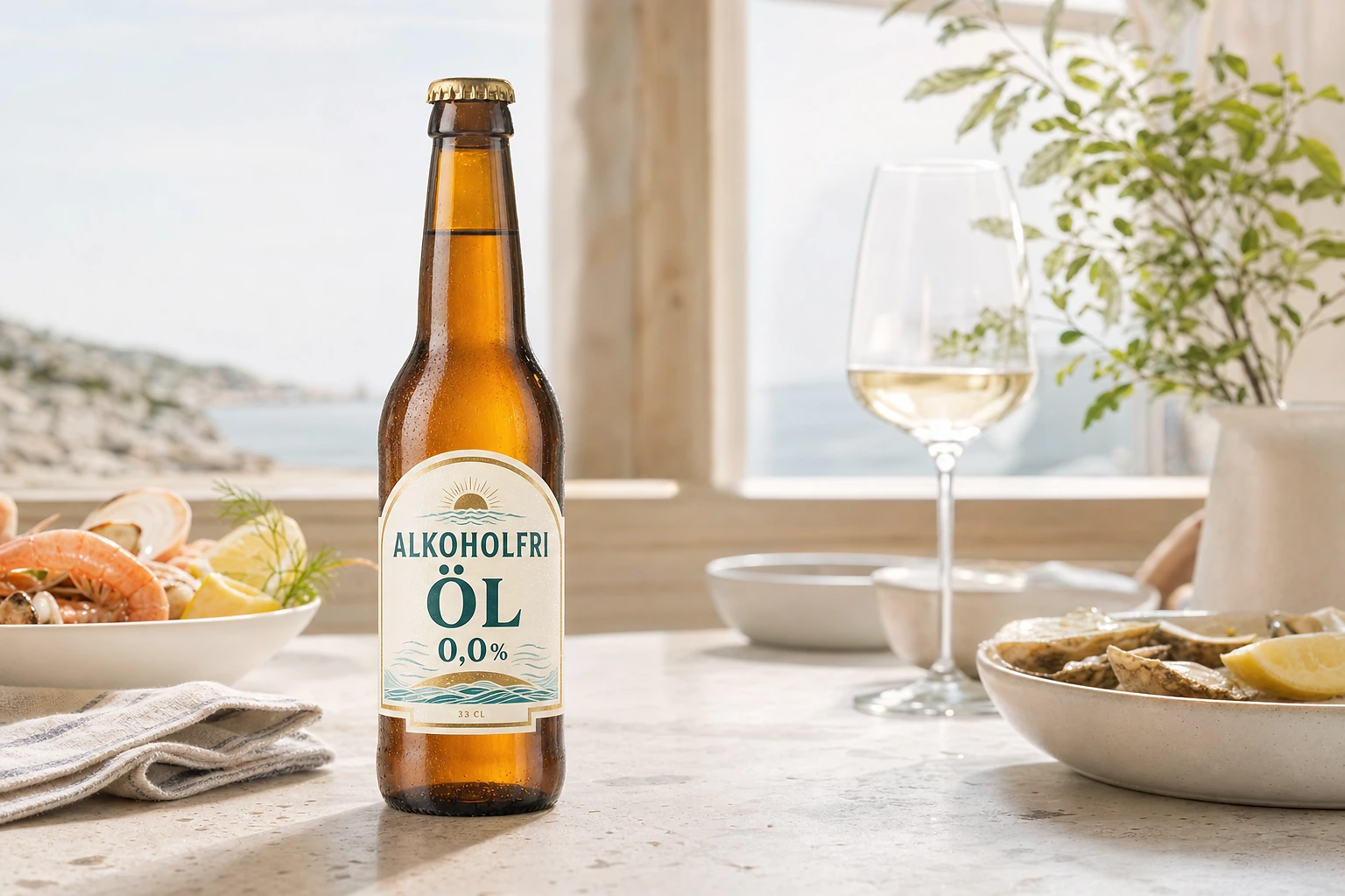 Alkoholfri öl 0,0% som 33 cl glasflaska